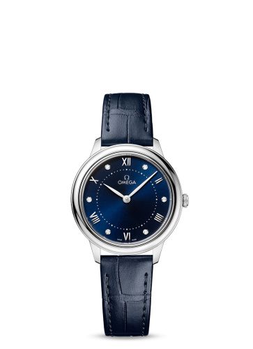 Omega De Ville Quartz 30 Stainless Steel / Blue - Diamond